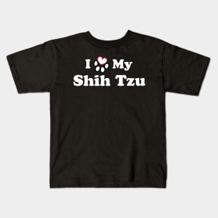 I Love My Shih Tzu Kids T-Shirt